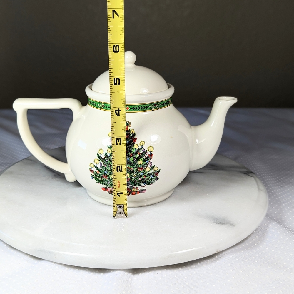 Russ Berrie Christmas Teapot Oh Christmas Tree 5.5 in - Picture 8 of 10